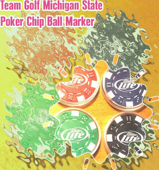 Golf ball poker chips