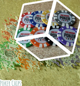 Loose poker chips