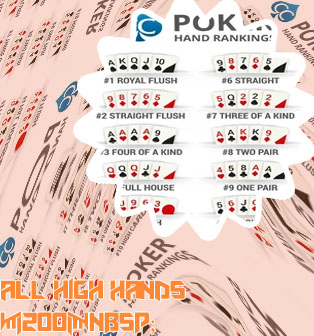 Poker high hand promotions